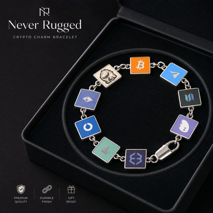 Never Rugged™ x Crypto Charm Bracelet