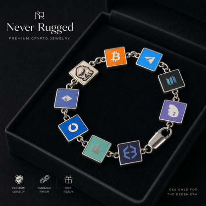 Never Rugged™ x Crypto Charm Bracelet